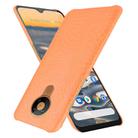 For Nokia 5.3 Shockproof Crocodile Texture PC + PU Case(Orange) - 2