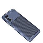 For OPPO Realme V5 Carbon Fiber Texture Shockproof TPU Case(Blue) - 2