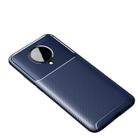 For Xiaomi Redmi K30 Ultra Carbon Fiber Texture Shockproof TPU Case(Blue) - 1