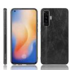 For Vivo X50 Shockproof Sewing Cow Pattern Skin PC + PU + TPU Case(Black) - 1