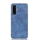 For Vivo X50 Shockproof Sewing Cow Pattern Skin PC + PU + TPU Case(Blue) - 2