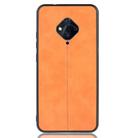 For Vivo X50 Lite Shockproof Sewing Cow Pattern Skin PC + PU + TPU Case(Orange) - 2