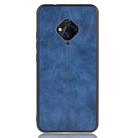 For Vivo X50 Lite Shockproof Sewing Cow Pattern Skin PC + PU + TPU Case(Blue) - 2