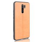 For Xiaomi Redmi 9 Shockproof Sewing Cow Pattern Skin PC + PU + TPU Case(Orange) - 3