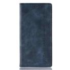 For Samsung Galaxy A01 Core / M01 Core Magnetic Buckle Retro Crazy Horse Texture Horizontal Flip Leather Case with Holder & Card Slots & Photo Frame(Blue) - 2