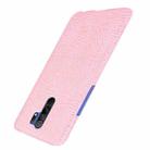 For Xiaomi Redmi 9 Shockproof Crocodile Texture PC + PU Case(Pink) - 3