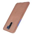 For Xiaomi Redmi 9 Shockproof Crocodile Texture PC + PU Case(Brown) - 3