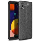 For Samsung Galaxy A01 Core/M01Core Litchi Texture TPU Shockproof Case(Black) - 1