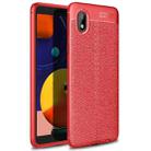 For Samsung Galaxy A01 Core/M01Core Litchi Texture TPU Shockproof Case(Red) - 1