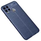 For OPPO Realme C15 Litchi Texture TPU Shockproof Case(Navy Blue) - 2