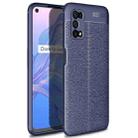 For OPPO Realme V5 Litchi Texture TPU Shockproof Case(Navy Blue) - 1