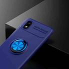 For Samsung Galaxy A01 Core Metal Ring Holder 360 Degree Rotating TPU Case(Blue+Blue) - 2