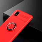 For Samsung Galaxy A01 Core Metal Ring Holder 360 Degree Rotating TPU Case(Red+Red) - 2
