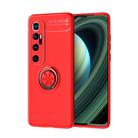For Xiaomi Mi 10 Ultra Metal Ring Holder 360 Degree Rotating TPU Case(Red+Red) - 1