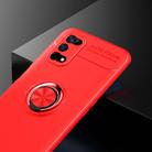 For OPPO Realme V5 Metal Ring Holder 360 Degree Rotating TPU Case(Red+Red) - 2