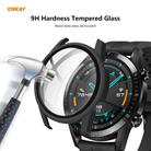 For Huawei Watch GT 2 42mm ENKAY Hat-Prince ENK-AC8201 Full Coverage PC Frosted Case + 9H Tempered Glass Protector(Black) - 2
