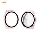 For Huawei Watch GT 2e 46mm ENKAY Hat-Prince ENK-AC8203 Full Coverage PC Frosted Case + 9H Tempered Glass Film(Pink) - 1