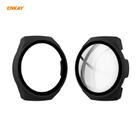 For Huawei Watch GT 2e 46mm ENKAY Hat-Prince ENK-AC8203 Full Coverage PC Frosted Case + 9H Tempered Glass Film(Black) - 1