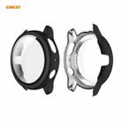 For Samsung Galaxy Watch Active 2 40mm ENKAY Electroplating PC Case + 9H Tempered Glass Film(Black) - 1