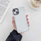 For iPhone 13 For  iPhone 13 Macaron Lens Frame Transparent TPU Phone Case(Black) - 1