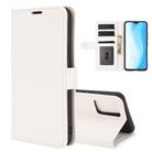 For Vivo S7 5G R64 Texture Single Horizontal Flip Protective Case with Holder & Card Slots & Wallet& Photo Frame(White) - 1