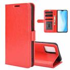 For Vivo S7 5G R64 Texture Single Horizontal Flip Protective Case with Holder & Card Slots & Wallet& Photo Frame(Red) - 1