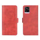 For Vivo S7 5G Dual-side Magnetic Buckle Horizontal Flip Leather Case with Holder & Card Slots & Wallet(Red) - 2