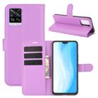 For Vivo S7 5G Litchi Texture Horizontal Flip Protective Case with Holder & Card Slots & Wallet(Purple) - 1