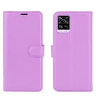 For Vivo S7 5G Litchi Texture Horizontal Flip Protective Case with Holder & Card Slots & Wallet(Purple) - 2