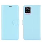 For Vivo S7 5G Litchi Texture Horizontal Flip Protective Case with Holder & Card Slots & Wallet(Blue) - 2