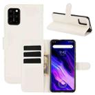 For Umidigi S5 Pro Litchi Texture Horizontal Flip Protective Case with Holder & Card Slots & Wallet(White) - 1