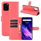 For Umidigi S5 Pro Litchi Texture Horizontal Flip Protective Case with Holder & Card Slots & Wallet(Red) - 1