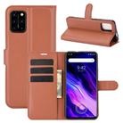 For Umidigi S5 Pro Litchi Texture Horizontal Flip Protective Case with Holder & Card Slots & Wallet(Brown) - 1
