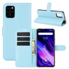 For Umidigi S5 Pro Litchi Texture Horizontal Flip Protective Case with Holder & Card Slots & Wallet(Blue) - 1