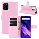 For Umidigi S5 Pro Litchi Texture Horizontal Flip Protective Case with Holder & Card Slots & Wallet(Pink) - 1