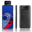 For Asus Zenfone 7 ZS670KS/ 7 Pro ZS671KS Shockproof Litchi Texture PC + PU Case(Black) - 1