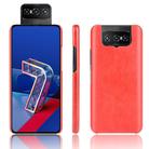 For Asus Zenfone 7 ZS670KS/ 7 Pro ZS671KS Shockproof Litchi Texture PC + PU Case(Red) - 1