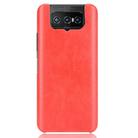 For Asus Zenfone 7 ZS670KS/ 7 Pro ZS671KS Shockproof Litchi Texture PC + PU Case(Red) - 2