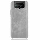 For Asus Zenfone 7 ZS670KS/ 7 Pro ZS671KS Shockproof Litchi Texture PC + PU Case(Gray) - 2