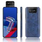 For Asus Zenfone 7 ZS670KS/ 7 Pro ZS671KS Shockproof Litchi Texture PC + PU Case(Blue) - 1