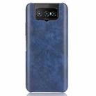 For Asus Zenfone 7 ZS670KS/ 7 Pro ZS671KS Shockproof Litchi Texture PC + PU Case(Blue) - 1