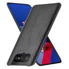 For Asus Zenfone 7 ZS670KS/ 7 Pro ZS671KS Shockproof Crocodile Texture PC + PU Case(Black) - 2