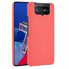 For Asus Zenfone 7 ZS670KS/ 7 Pro ZS671KS Shockproof Crocodile Texture PC + PU Case(Red) - 1