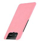 For Asus Zenfone 7 ZS670KS/ 7 Pro ZS671KS Shockproof Crocodile Texture PC + PU Case(Pink) - 2