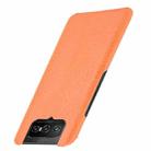 For Asus Zenfone 7 ZS670KS/ 7 Pro ZS671KS Shockproof Crocodile Texture PC + PU Case(Orange) - 3