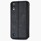 For Samsung Galaxy A10 Cubic Grid Pressed Horizontal Flip Magnetic Leather Case with Holder & Card Slots & Wallet(Black) - 3