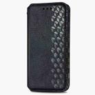 For Samsung Galaxy A11/M11 Cubic Grid Pressed Horizontal Flip Magnetic Leather Case with Holder & Card Slots & Wallet(Black) - 2