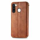 For Samsung Galaxy A21 (EU Version) Cubic Grid Pressed Horizontal Flip Magnetic Leather Case with Holder & Card Slots & Wallet(Brown) - 3