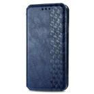 For Samsung Galaxy A21 (EU Version) Cubic Grid Pressed Horizontal Flip Magnetic Leather Case with Holder & Card Slots & Wallet(Blue) - 1