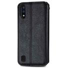 For Samsung Galaxy M01 Cubic Grid Pressed Horizontal Flip Magnetic Leather Case with Holder & Card Slots & Wallet(Black) - 3